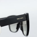 PRADA Sunglasses Plastic Black Gold Auth hk3843-5