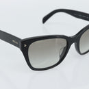 PRADA Sunglasses Plastic Black Gold Auth hk3843-8