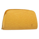 LOUIS VUITTON Epi Dauphine PM Pouch Yellow M48449 LV Auth hk3844-1