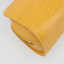 LOUIS VUITTON Epi Dauphine PM Pouch Yellow M48449 LV Auth hk3844-16