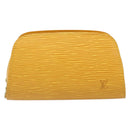 LOUIS VUITTON Epi Dauphine PM Pouch Yellow M48449 LV Auth hk3844-13