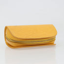 LOUIS VUITTON Epi Dauphine PM Pouch Yellow M48449 LV Auth hk3844-5