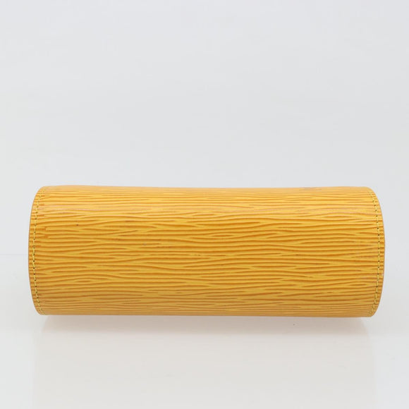 LOUIS VUITTON Epi Dauphine PM Pouch Yellow M48449 LV Auth hk3844