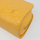 LOUIS VUITTON Epi Dauphine PM Pouch Yellow M48449 LV Auth hk3844-7