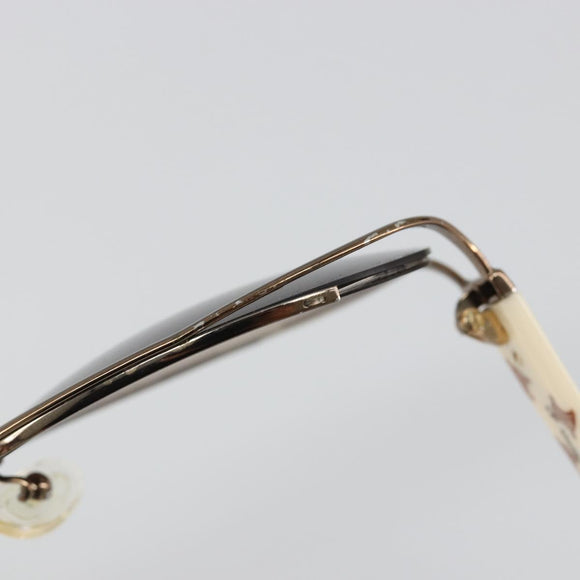 CELINE Sunglasses Metal Bronze Gold Auth hk3845