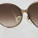 CELINE Sunglasses Metal Bronze Gold Auth hk3845-10