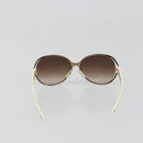 CELINE Sunglasses Metal Bronze Gold Auth hk3845-2