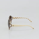 CELINE Sunglasses Metal Bronze Gold Auth hk3845-3