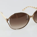 CELINE Sunglasses Metal Bronze Gold Auth hk3845-5