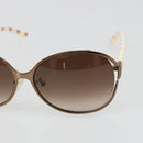 CELINE Sunglasses Metal Bronze Gold Auth hk3845-6