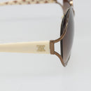 CELINE Sunglasses Metal Bronze Gold Auth hk3845-7