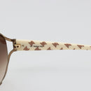 CELINE Sunglasses Metal Bronze Gold Auth hk3845-14