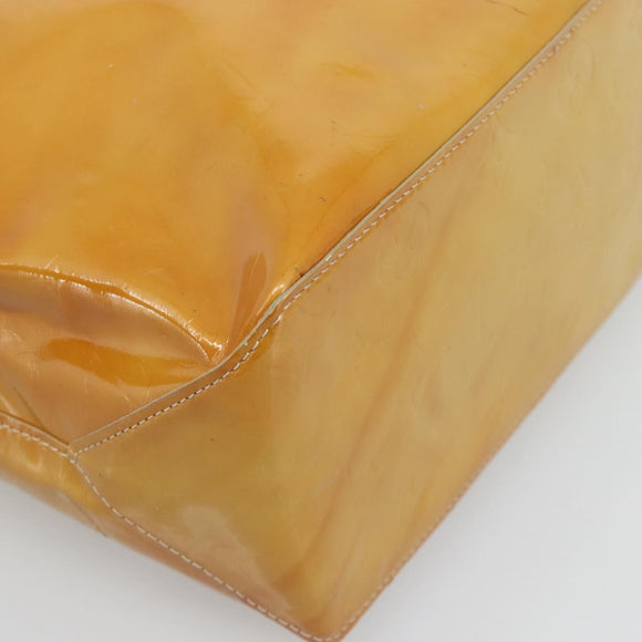 LOUIS VUITTON Monogram Vernis Reade MM Handtas Beige M91141 LV Auth hk3847
