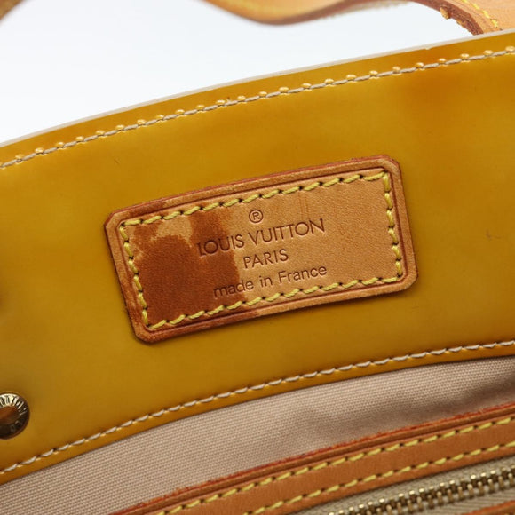LOUIS VUITTON Monogram Vernis Reade MM Handtas Beige M91141 LV Auth hk3847