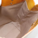 LOUIS VUITTON Monogram Vernis Reade MM Handtas Beige M91141 LV Auth hk3847-18