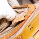 LOUIS VUITTON Monogram Vernis Reade MM Handtas Beige M91141 LV Auth hk3847-12
