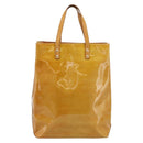 LOUIS VUITTON Monogram Vernis Reade MM Handtas Beige M91141 LV Auth hk3847-13