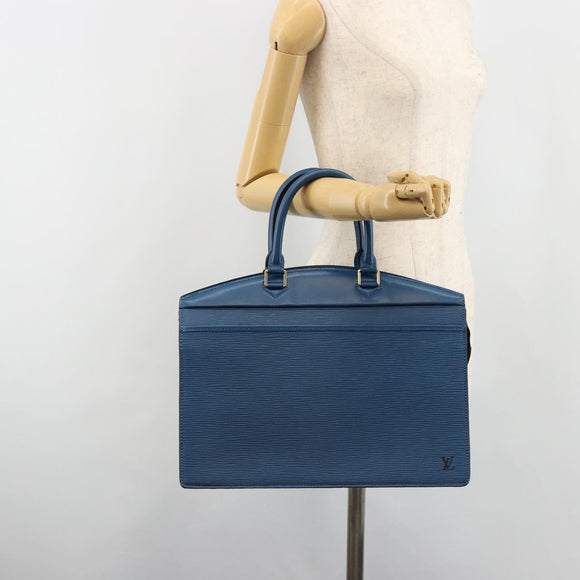 LOUIS VUITTON Epi Riviera Hand Bag Blue M48185 LV Auth hk3848
