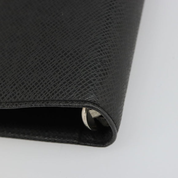 LOUIS VUITTON Taiga Leather Agenda MM Planner Cover Ardoise R20222 Auth hk3849