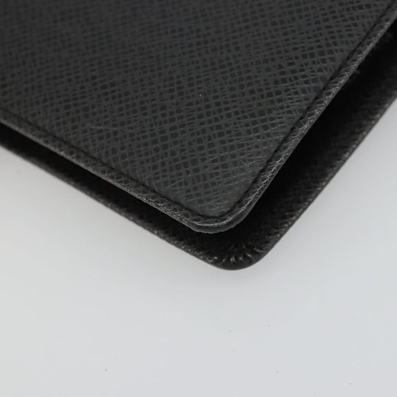 LOUIS VUITTON Taiga Leather Agenda MM Planner Cover Ardoise R20222 Auth hk3849