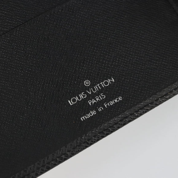 LOUIS VUITTON Taiga Leather Agenda MM Planner Cover Ardoise R20222 Auth hk3849