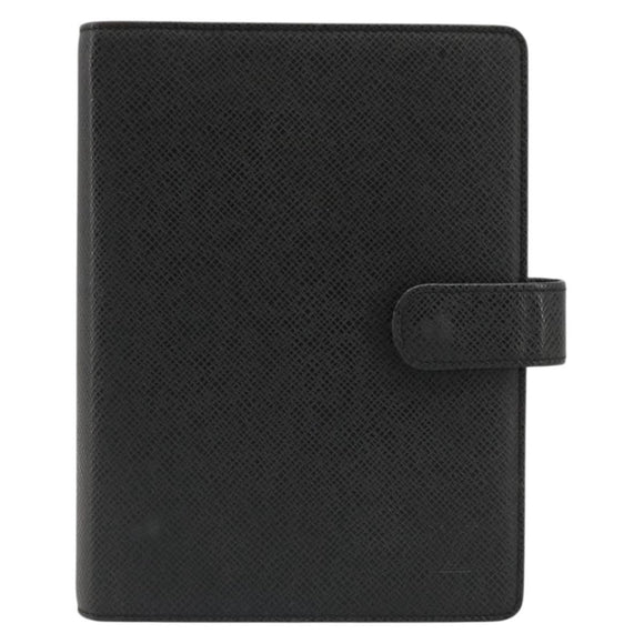 LOUIS VUITTON Taiga Leather Agenda MM Planner Cover Ardoise R20222 Auth hk3849