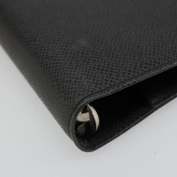 LOUIS VUITTON Taiga Leather Agenda MM Planner Cover Ardoise R20222 Auth hk3849