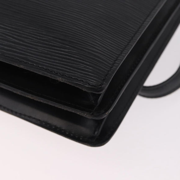 LOUIS VUITTON Epi Angian Shoulder Bag 2way Black M52112 LV Auth hk3850