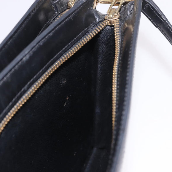LOUIS VUITTON Epi Angian Shoulder Bag 2way Black M52112 LV Auth hk3850