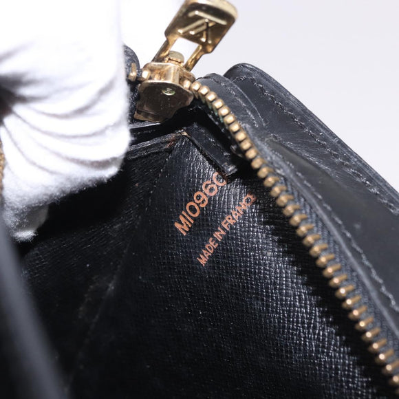 LOUIS VUITTON Epi Angian Shoulder Bag 2way Black M52112 LV Auth hk3850