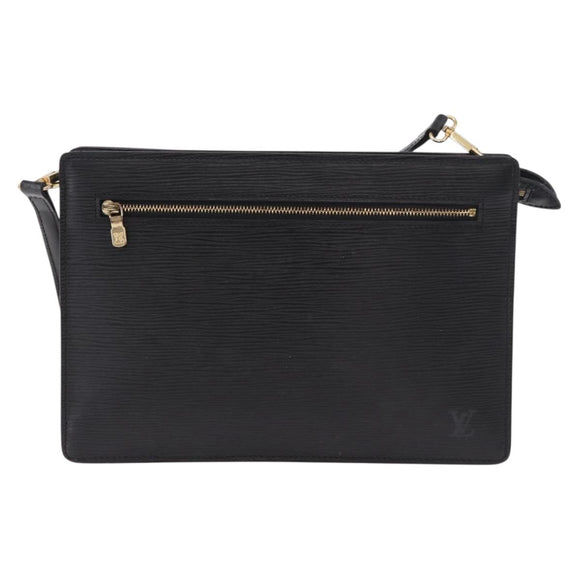 LOUIS VUITTON Epi Angian Shoulder Bag 2way Black M52112 LV Auth hk3850