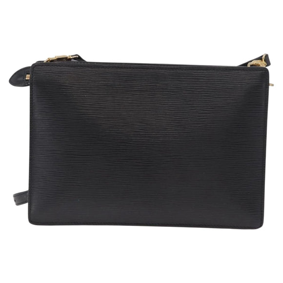 LOUIS VUITTON Epi Angian Shoulder Bag 2way Black M52112 LV Auth hk3850