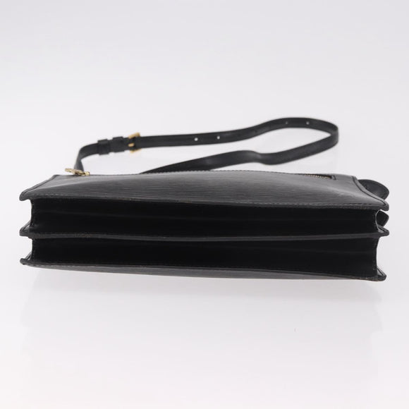 LOUIS VUITTON Epi Angian Shoulder Bag 2way Black M52112 LV Auth hk3850