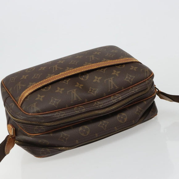LOUIS VUITTON Monogram Reporter PM Shoulder Bag M45254 LV Auth hk3853