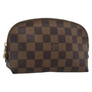 LOUIS VUITTON Damier Ebene Pochette Cosmetic PM Pouch N47516 LV Auth hk3857-1
