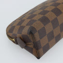 LOUIS VUITTON Damier Ebene Pochette Cosmetic PM Pouch N47516 LV Auth hk3857-16