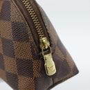 LOUIS VUITTON Damier Ebene Pochette Cosmetic PM Pouch N47516 LV Auth hk3857-8