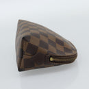 LOUIS VUITTON Damier Ebene Pochette Cosmetic PM Pouch N47516 LV Auth hk3857-4