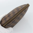 LOUIS VUITTON Damier Ebene Pochette Cosmetic PM Pouch N47516 LV Auth hk3857-5