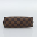 LOUIS VUITTON Damier Ebene Pochette Cosmetic PM Pouch N47516 LV Auth hk3857-6