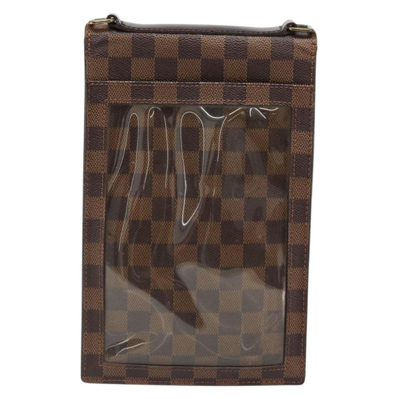 LOUIS VUITTON Damier Ebene Portello Shoulder Bag N45271 LV Auth hk3859