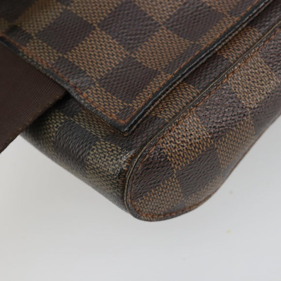 LOUIS VUITTON Damier Ebene Geronimos Schoudertas N51994 LV Auth hk3860