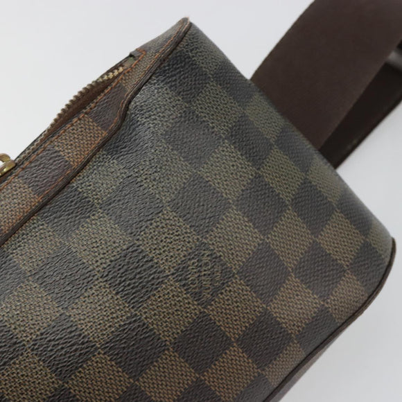 LOUIS VUITTON Damier Ebene Geronimos Shoulder Bag N51994 LV Auth hk3860