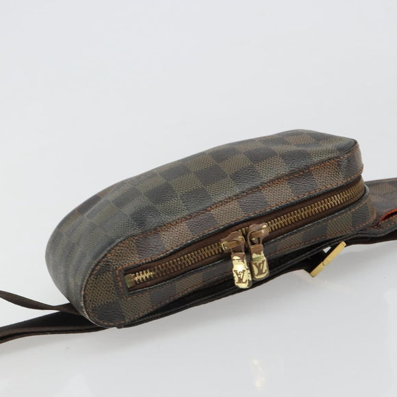 LOUIS VUITTON Damier Ebene Geronimos Shoulder Bag N51994 LV Auth hk3860