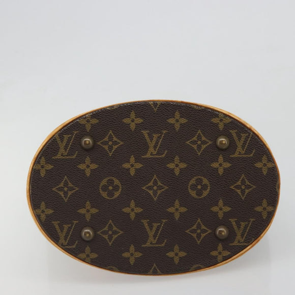 LOUIS VUITTON Monogram Bucket PM Shoulder Bag M42238 LV Auth hk3861