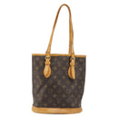 LOUIS VUITTON Monogram Bucket PM Shoulder Bag M42238 LV Auth hk3861-13