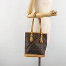 LOUIS VUITTON Monogram Bucket PM Shoulder Bag M42238 LV Auth hk3861-26