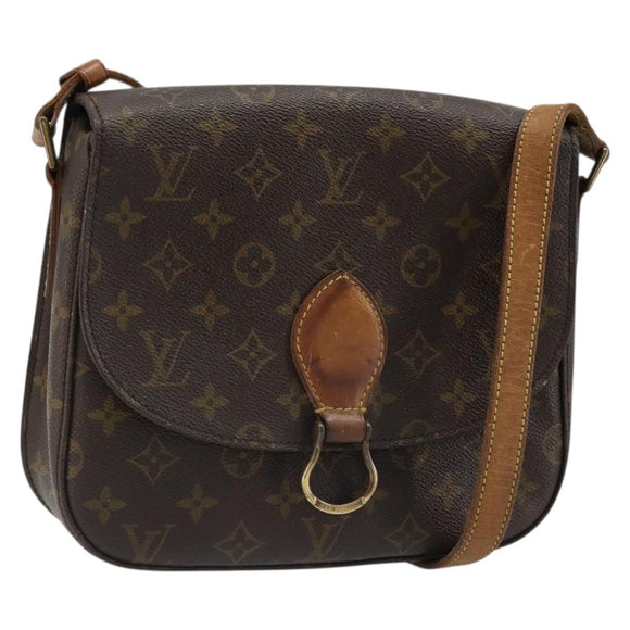 LOUIS VUITTON Monogram Saint Cloud GM Shoulder Bag M51242 LV Auth hk3862