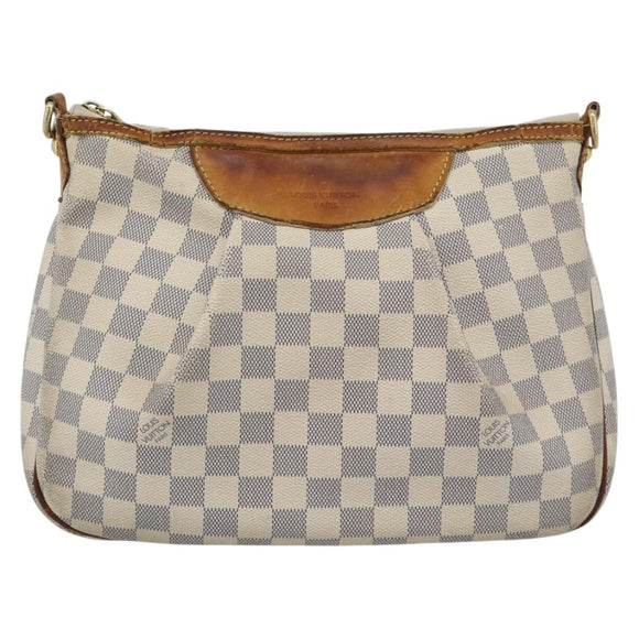 LOUIS VUITTON Damier Azur Siracusa PM Shoulder Bag N41113 LV Auth hk3871