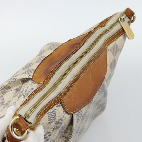 LOUIS VUITTON Damier Azur Siracusa PM Shoulder Bag N41113 LV Auth hk3871